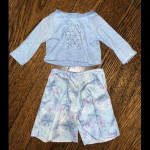 American Girl Snowflake Pajama Set